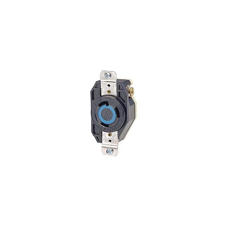 Leviton Locking Receptacle, L5-30R, 30 A, 125V AC, Single Phase, 2 Pole, Flush Mount, Screw Terminals 2610